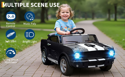 Lil Drivers 12V Toddler Ride-On Car w/ Remote, Lights & Safety Belt | 1-Seater