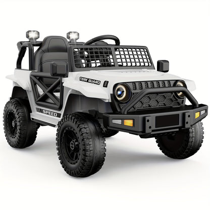 Lil Drivers 12V Kids Ride-On Jeep w/ Music, Suspension & Remote | 1-Seater