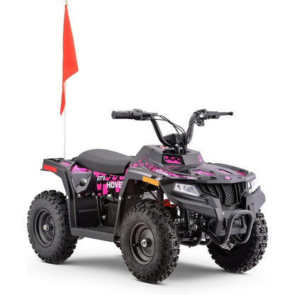 36V Electric ATV Dirt Quad Bike with 500W Motor, Long Range Drive | 4-Wheel Drive with Parent Speed Control