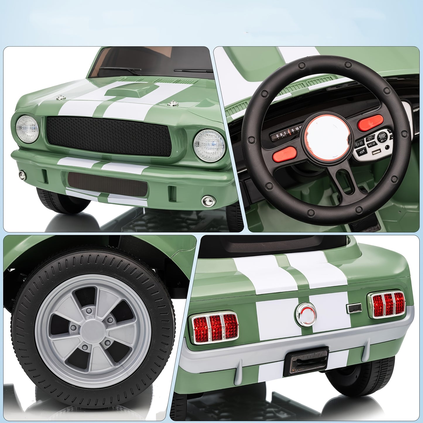 Lil Drivers 12V Toddler Ride-On Car w/ Remote, Lights & Safety Belt | 1-Seater