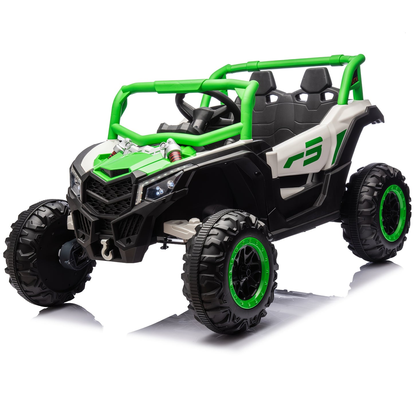 JOYRACER 24V 4×150W Off-Road UTV Ride-On Car w/ Remote | 2-Seater
