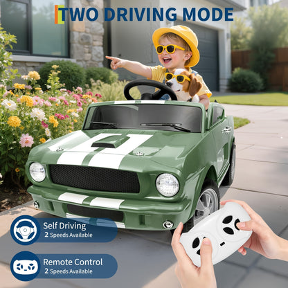 Lil Drivers 12V Toddler Ride-On Car w/ Remote, Lights & Safety Belt | 1-Seater