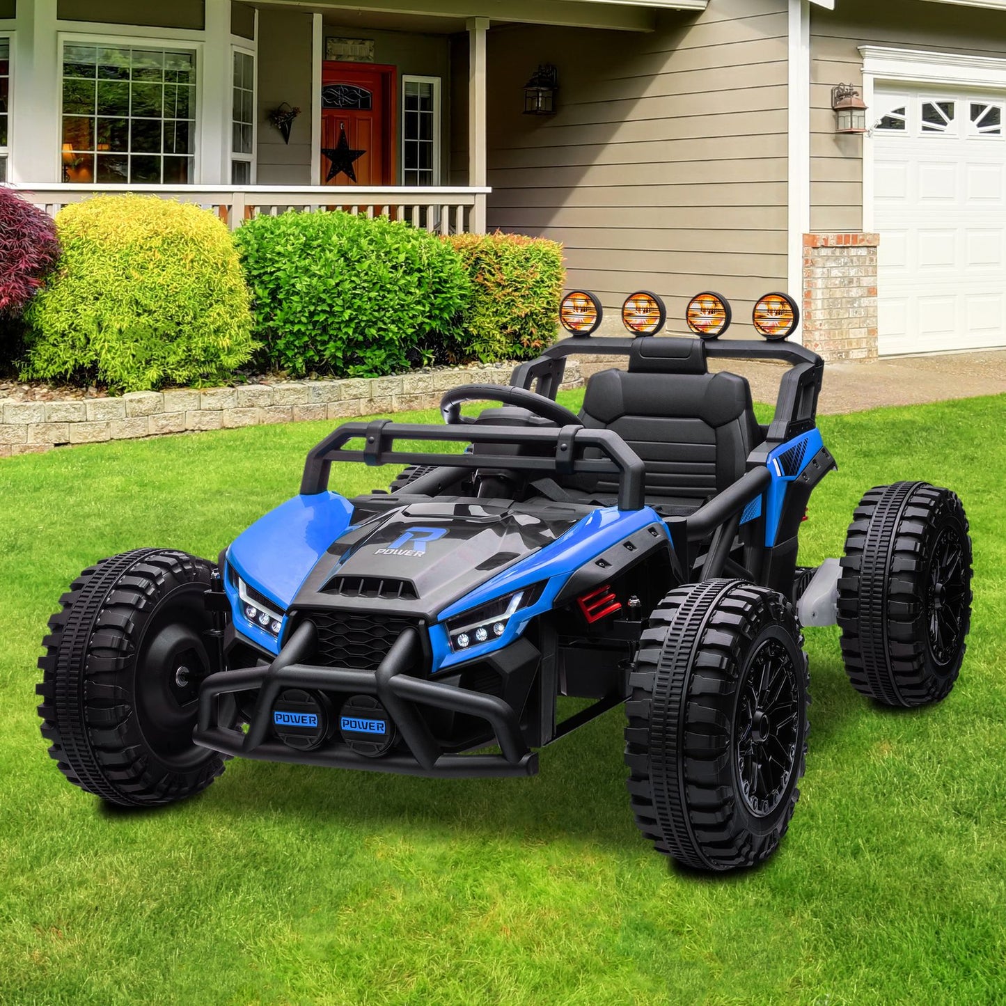 24V Electric UTV Ride-On Buggy for Big Kids( 5+ Years) - All-Terrain Kids UTV