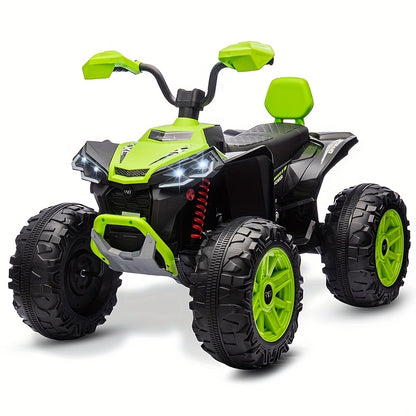 24V Kids Electric ATV for Kids | 4-Wheeler Drive ATV | Battery Powered Electric Vehicle for Kids | Music,Spring Suspension