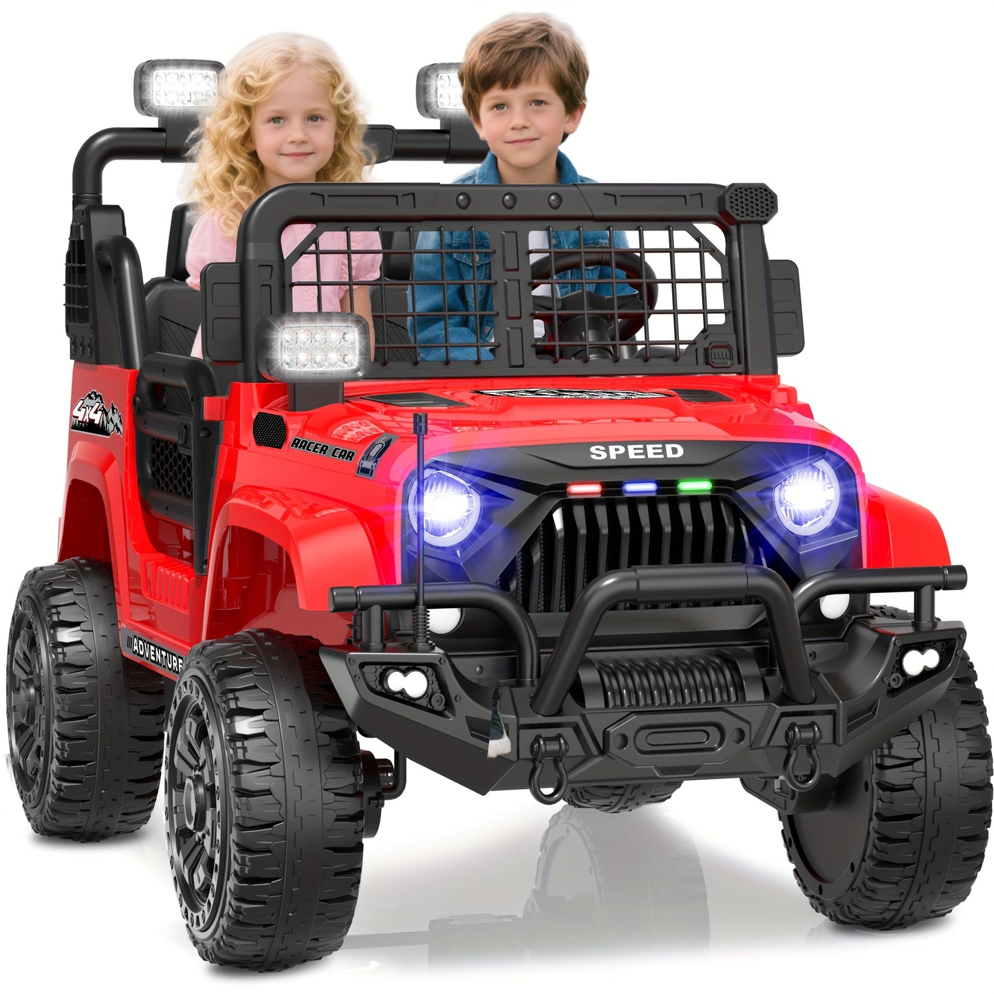 Lil Drivers 24V 2-Seater Ride-On Jeep w/ Remote & 22” Seat | 4WD