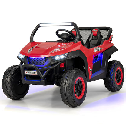 COSTWAY 12V 2-Seater UTV Ride-On Car w/ Remote & Music | Kids Toy