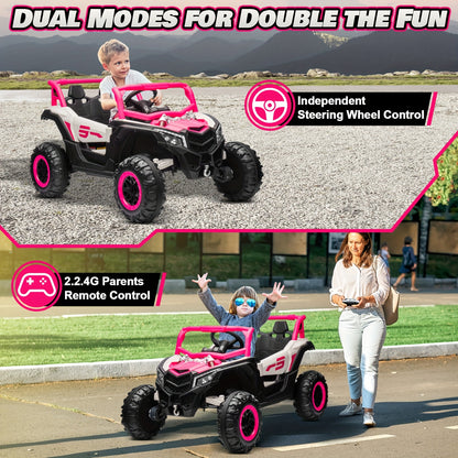 JOYRACER 24V Kids Electric Ride-On UTV with Remote Control | Off-Road UTV, All-Terrain Tires | Heavy-Duty Electric Vehicle for Boys & Girls