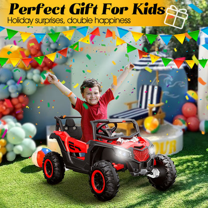 12V Ride on UTV Car, Licensed Can-Am Electric Off-Road UTV Car - 4WD