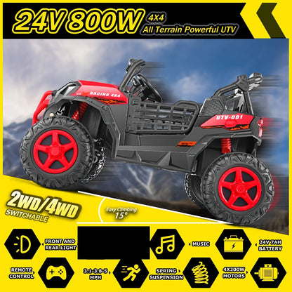 24V Children's Off-road ATV | 2-seater Car