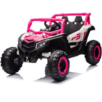 JOYRACER 24V 4×150W Off-Road UTV Ride-On Car w/ Remote | 2-Seater