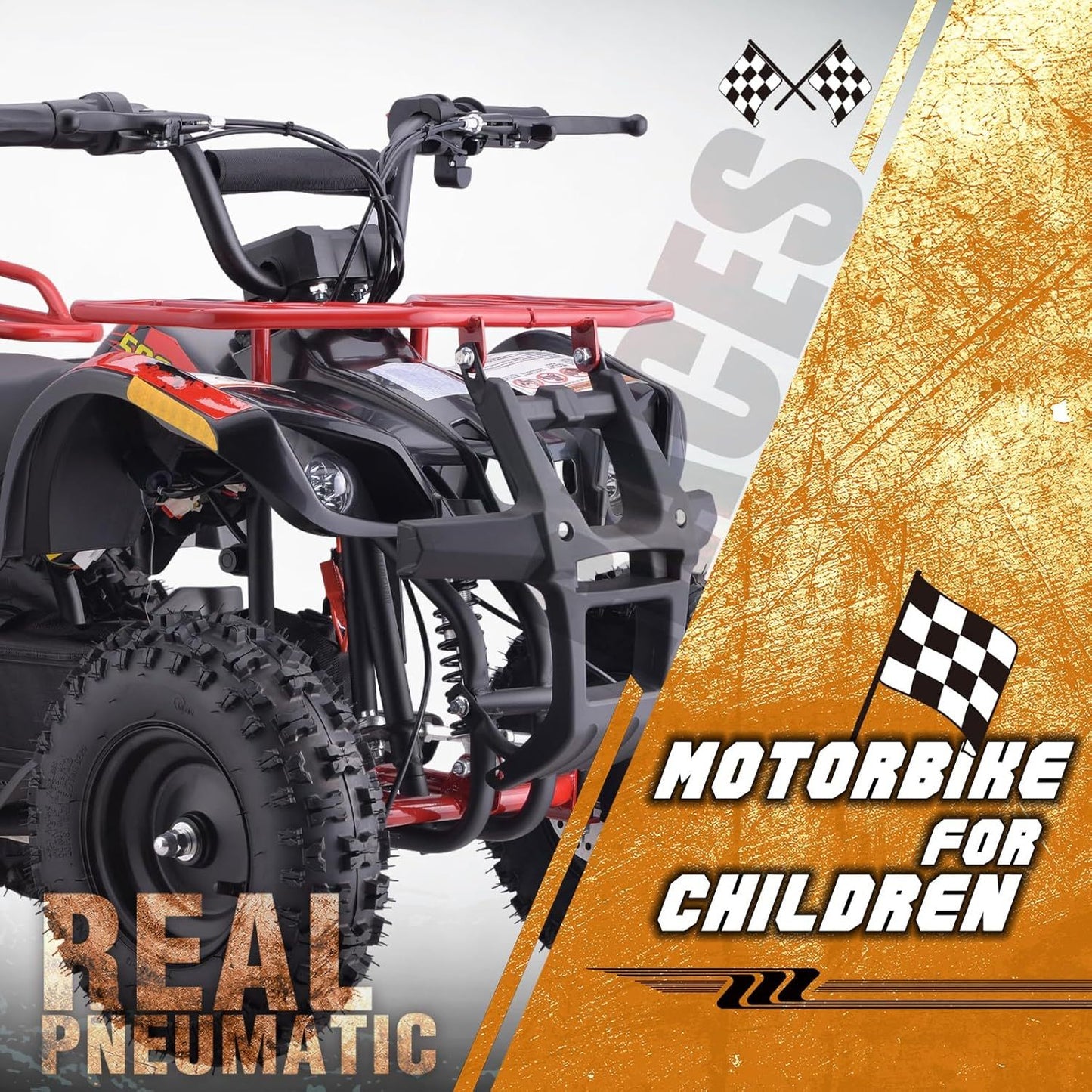 36V Electric ATV Dirt Quad for Kids | 4-Wheel Drive