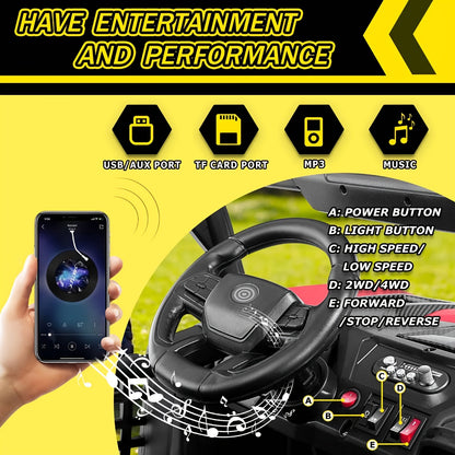 24V Children's Off-road ATV | 2-seater Car