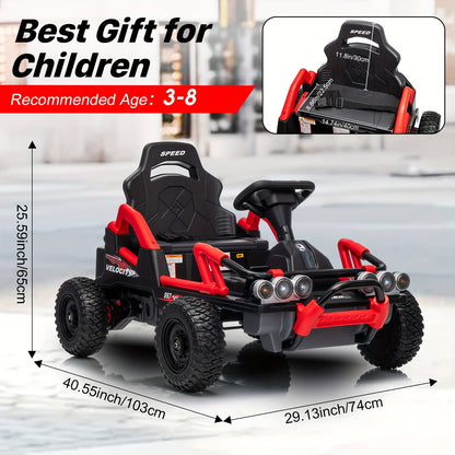 24V Electric Ride-On Car/ATV for Bigger Kids | Best for Outdoor Racing Fun for Children Aged 3 to 12 Years. (A Perfect Christmas Gift)
