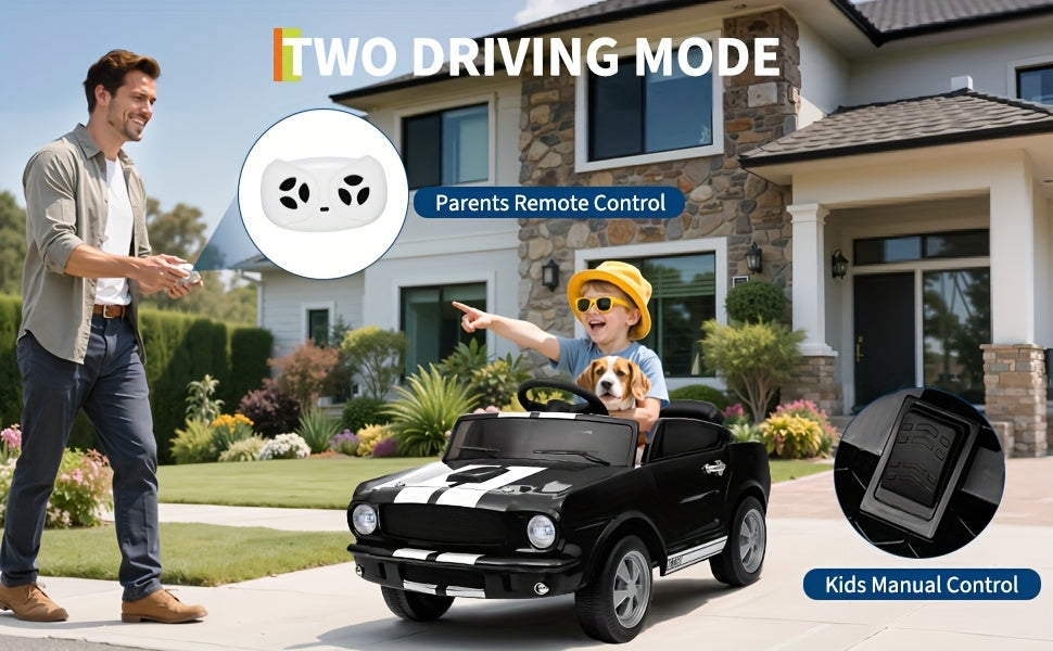 Lil Drivers 12V Toddler Ride-On Car w/ Remote, Lights & Safety Belt | 1-Seater