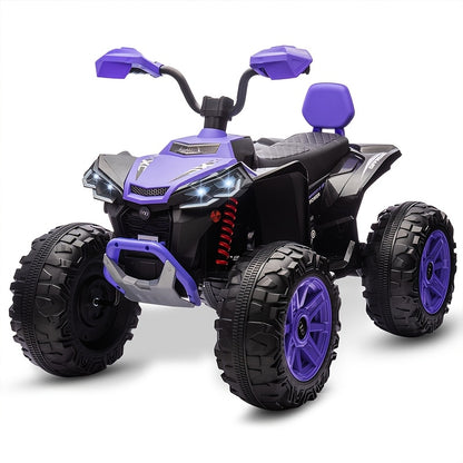 24V Kids Electric ATV for Kids | 4-Wheeler Drive ATV | Battery Powered Electric Vehicle for Kids | Music,Spring Suspension