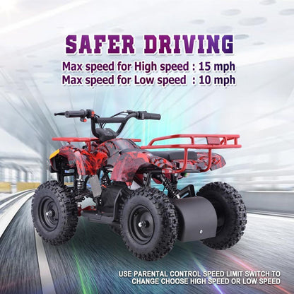 36V Electric ATV Dirt Quad for Kids | 4-Wheel Drive