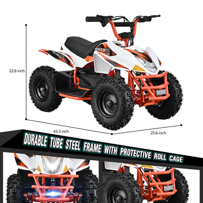 Lil Drivers 36V 500W Electric Beach ATV w/ Dual Suspension & 4 Wheel Drive - For Big Kids & Adults