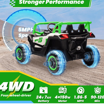 24V Ride On UTV for Kids W/Remote Control | Off-Road UTV
