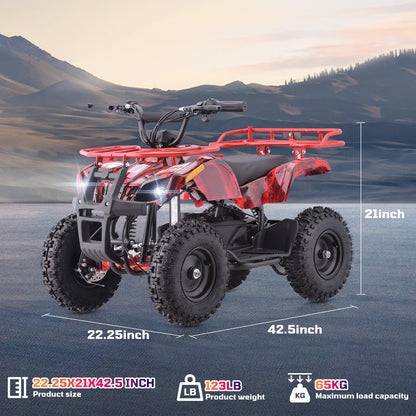 36V Electric ATV Dirt Quad for Kids | 4-Wheel Drive