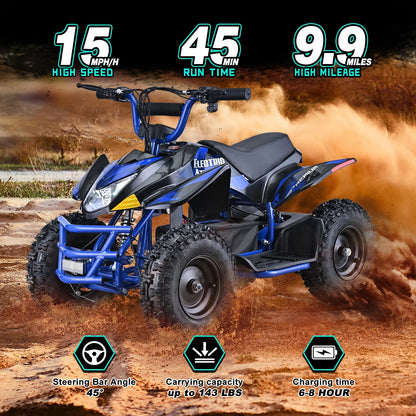 Hoverheart 36V 500W Electric ATV Dirt Quad w/ Disc Brakes | 15 mph