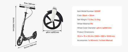 2 - Wheel Kick Scooter for Kids, Teens & Adults | Adjustable Handlebar | Kids Rider