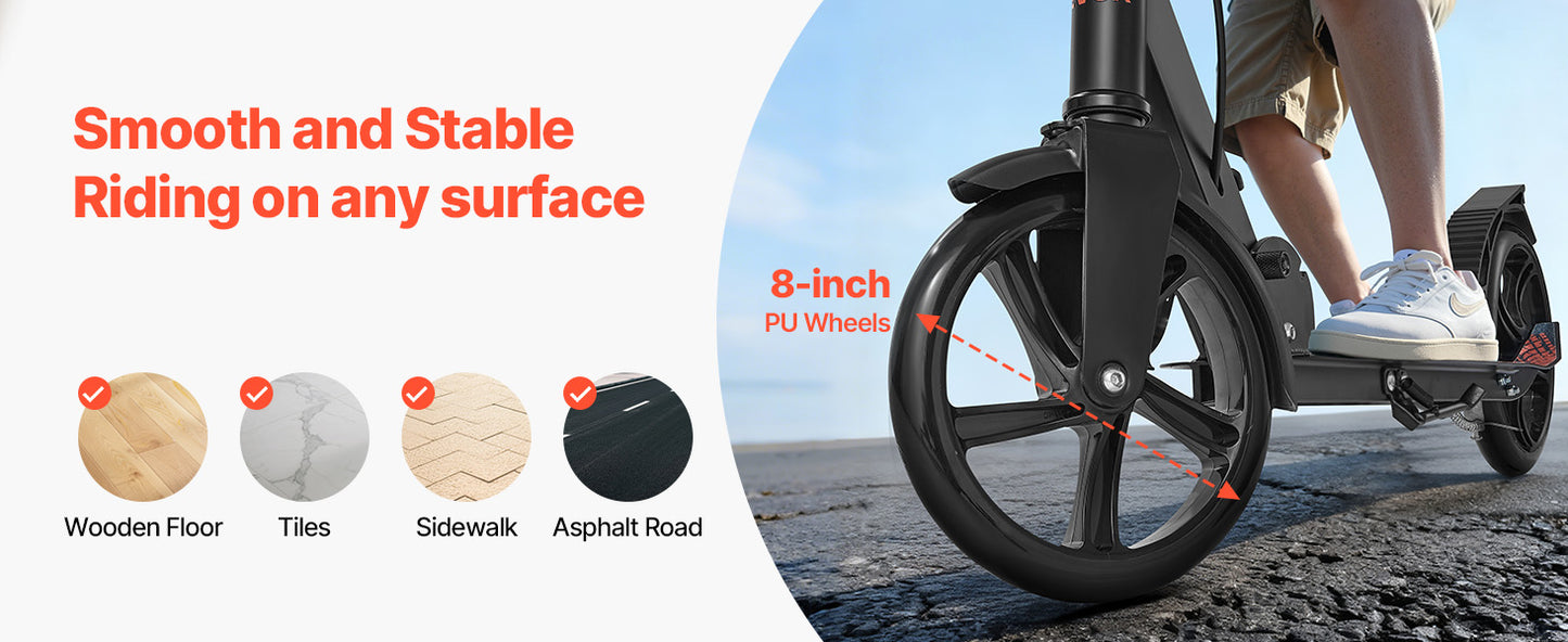 2 - Wheel Kick Scooter for Kids, Teens & Adults | Adjustable Handlebar | Kids Rider