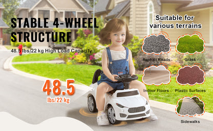 SucceBuy Kids Ride-On Push Car for Toddlers with Music & Steering | Kids Rider(Age 1 to 3 Yeras)