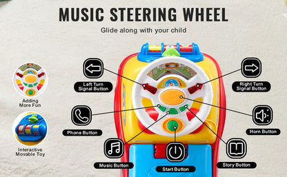 Toddler Ride-On Push Car Sit-to-Stand with Music | Kids Rider