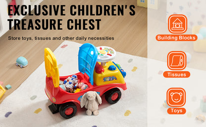 Toddler Ride-On Push Car Sit-to-Stand with Music | Kids Rider