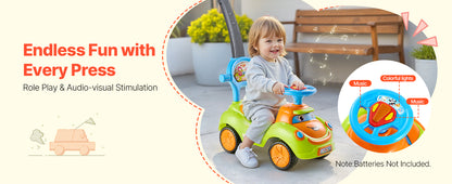 Ride-On Push Car with Parent Handle for Ages 1–3 | Toddler Push Car | Kids Rider