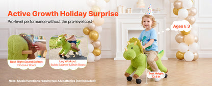 Kids Ride-On Dinosaur Toy for Ages 2–6 | 360° Steering | Kids Rider