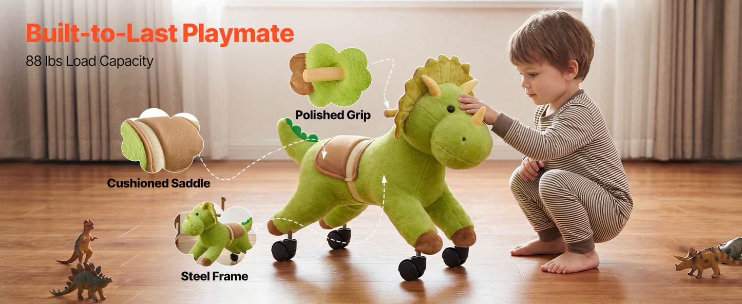 Kids Ride-On Dinosaur Toy for Ages 2–6 | 360° Steering | Kids Rider