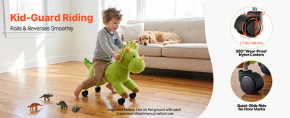 Kids Ride-On Dinosaur Toy for Ages 2–6 | 360° Steering | Kids Rider