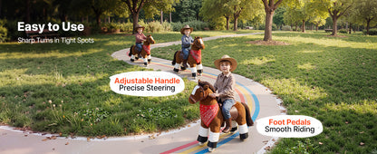 Kids Ride-On Horse Pony Toy for Ages 1+ | 176 lbs Capacity | Kids Rider